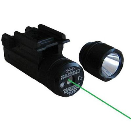 NcStar Compact Pistol QD Flashlight / Green Laser Combo